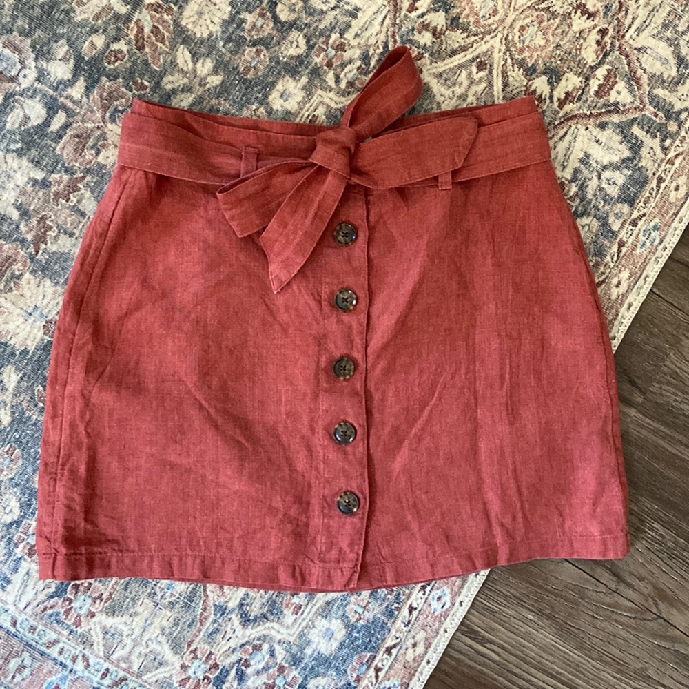 MANGO linen skirt